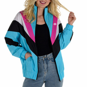 Trendy Custom <b>Lightweight</b> Women Windbreaker <b>Jacket</b> Full Zip Color Block Streetwear OEM Breathable Outdoor Casual <b>jacket</b> for men - Product Image 5