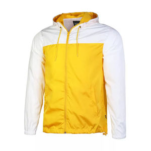 เสื้อแจ็คเก็ตแบบมีฮู้ดสีเหลืองขาว ทรง unisex  ผ้า softshell  ซิปหน้า กันน้ำ  ผลิตจากโพลีเอสเตอร์  ทรงปกติ  สำหรับผู้ใหญ่  ใส่ได้ทุกฤดู - Product Image 5