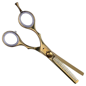 Ciseaux de coiffure professionnels pour la dégaine, en acier inoxydable, outils de barbier, couleur et taille personnalisables, OEM - Product Image 5