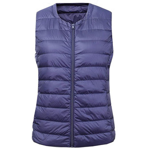 Chalecos Acolchados de Invierno sin Mangas al por Mayor, Diseño Personalizado, a la Moda, Resistentes al Viento, para Mujer - Product Image 3