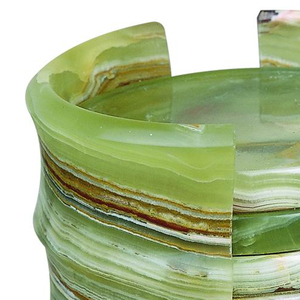 Juego de 6 Posavasos Personalizados con Soporte, Posavasos de Piedra Natural, Color Verde Lujoso, Mármol Violeta, Decoración para el Hogar - Product Image 5