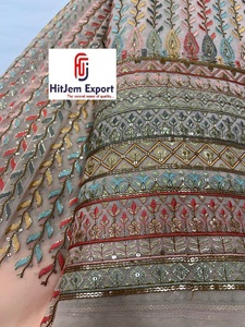 High End Custom Embroidery Net Polyester Fabric for Wedding Dress Design Fashion <b>Garments</b> Bags Home Textile and Swimwear - Product Image 6