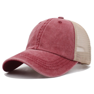 Gorra de béisbol de malla vintage para hombre, estilo camionero, para deportes al aire libre, verano, acepta personalización - Product Image 4