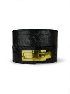 Cinturón de Cuero de Primera Calidad con Hebilla Personalizada, Diseño de Cocodrilo, Transpirable, para Entrenamiento de Levantamiento de Pesas y Ejercicios de Gimnasio - Product Image 3