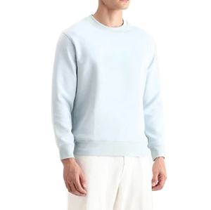 Sudaderas Casuales para Hombre, Cuello Redondo, Básicas, Mezcla de Algodón, Logotipo Personalizado, Servicio OEM, Sudaderas Transpirables para Hombre - Product Image 4