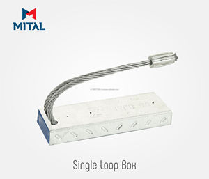 Caja de bucle de conector único de hormigón prefabricado Acero galvanizado de alta resistencia, fácil instalación para conexiones de pared a pared - Product Image 6