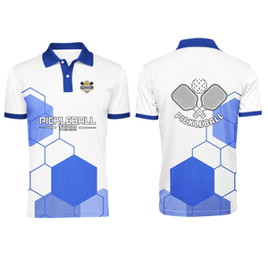 เสื้อโปโลพิคเคิลบอลสำหรับผู้ชายและผู้หญิง ระบายอากาศได้ดี ผลิตจากโพลีเอสเตอร์ 100% เสื้อกีฬาน้ำหนักเบา ยืดหยุ่น แห้งเร็ว - Product Image 6