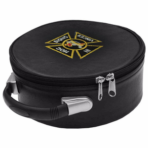 Fez Cap <b>Case</b> Imitation Blue Leather Elegant Fez Hat Storage <b>Masonic</b> Regalia Top Quality Custom Made Cown Cap <b>Cases</b> - Product Image 4