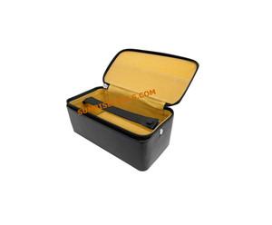 Étui de rangement pour bijoux en EVA irrégulier avec intérieur jaune et insert à sangle noire, marque SUNTOOLS/STIPL, 7"x3.1/2" pour la fabrication de bijoux - Product Image 2