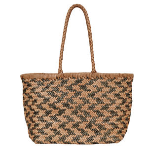 Sacs à main tendance haut de gamme personnalisés de créateur Sacs à main tissés en cuir Décoration de plage Sac fourre-tout de voyage Sac rétro tissé à la main - Product Image 4