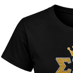 Camiseta Personalizada para Mujer de Sigma Gamma Rho, con Logotipo de la Hermandad Griega, Manga Corta, Cuello Redondo, Algodón Informal, Venta al Por Mayor - Product Image 6