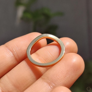 Bague de mariage empilable en or massif 14 carats, design vague de luxe avec diamants de laboratoire, courbée, certifiée IGI, élégante alliance éternité, prix de gros - Product Image 4