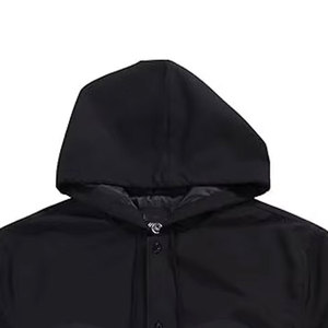 Veste de coach pour homme Homeboys, légère, décontractée, streetwear, fermeture à boutons pression, tissu résistant à l'eau, ourlet ajustable - Product Image 3