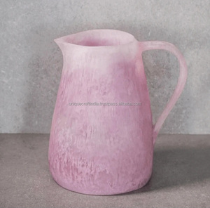 Carafe à eau créative en résine acrylique, dernier design, motif tourbillon abricot aquatique, cadeaux de Noël pour la cuisine, fêtes, polyrésines personnalisées - Product Image 4