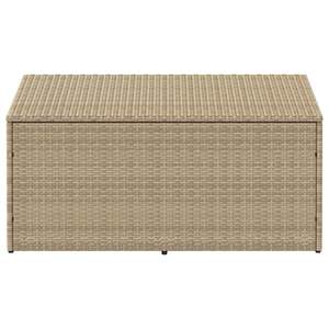 Caja de Almacenamiento Mediana para Jardín en Ratán Sintético PE Beige y Acero con Recubrimiento en Polvo - Product Image 3