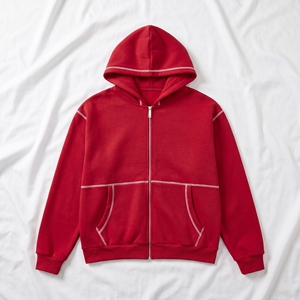 Winter Thick Zipper-Up Solid Loose Fit Hooded <b>Cardigan</b> Sweatshirt Men's 100% Cotton 220g Anti-Pilling Fleece New Versatile Warm - Product Image 1