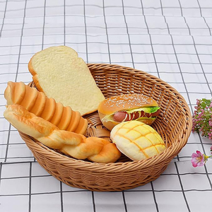 Multipurpose Usage Home Decoration Woven Rattan Fruit <b>Basket</b> <b>Vegetable</b> <b>Basket</b> Counter Top Serving <b>Storage</b> <b>Basket</b> Round Shape - Product Image 1