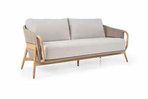 Conjunto de Sofás de Exterior Estilo Resort MONACO con Acabado en Teca y Cuerda - Product Image 4