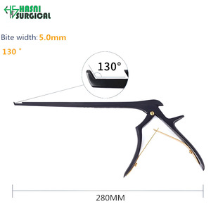 Pinza Kerrison de Acero Inoxidable, Manual, Negra, Ángulo de 130 Grados, Ancho de Mordida 4.0 mm, Certificación CE, Instrumento de Cirugía General y Ortopedia - Product Image 2