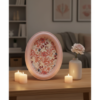 Cadre photo ovale en résine de style moderne, cadre décoratif pour chambre à coucher, salon, décoration de la maison