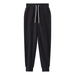 Pantalon de survêtement en coton pour homme, taille élastique avec cordon de serrage, joggers unisexes, poches latérales, idéal pour l'été, respirant, léger, style vintage, coupe large - Product Image 5