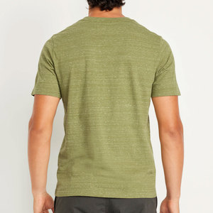 เสื้อยืดคอกลมแขนสั้นทรงคลาสสิกสำหรับผู้ชาย ผ้าเจอร์ซีย์คอตตอน 100% ทรงปกติ ตัดเย็บกว้าง ระบายอากาศได้ดี แห้งเร็ว สวมใส่สบาย - Product Image 4