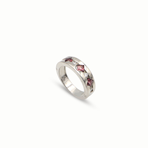 Verona Jewels 925 Sterling Silver Natural <b>Garnet</b> Square <b>Ring</b> 925 Silver Plated Unisex Classic Party OEM ODM Fine Jewelry - Product Image 1