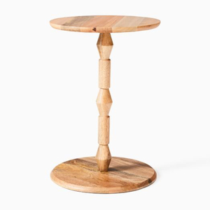 Table basse en bois moderne avec base conique, meubles faits à la main pour le salon, décoration de la maison, table d'appoint personnalisée - Product Image 1