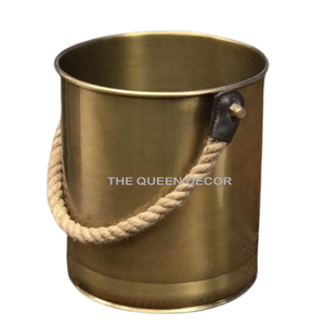 Cubo de Hielo con Acabado Dorado, Diseño Creativo, Hecho a Mano, de Aluminio, Forma Redonda, Decoración para el Hogar, Producto al por Mayor - Product Image 2