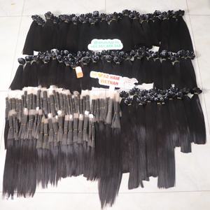 100% Machine vietnamienne Double trame Extensions de cheveux humains os droit grande quantité prix usine couleur noire naturelle - Product Image 6