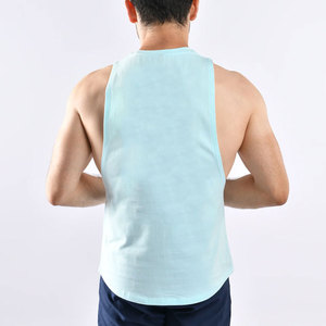 Hot Sale <b>Stringer</b> Longline Loose Design Solid Color Side Off Cut Design Stretchable Material Tank Top Summer Wear Knitted - Product Image 5