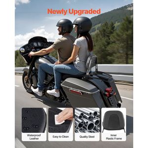 For Honda Rebel CMX 1100 2021-2022 Compatible Motorcycle Sissy Bar Luggage Rack 18-Inch Height Removable Passenger <b>Backrest</b> - Product Image 4