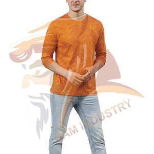 เสื้อยืดแขนยาวผู้ชายคุณภาพสูง ผ้าถัก 100% คอตตอน สไตล์ลำลอง คอกลม ทรงปกติ แขนยาวเต็มตัว - Product Image 3