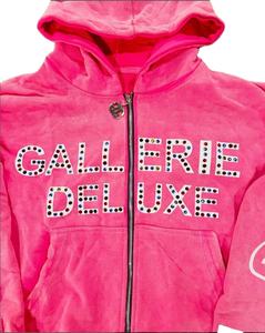 Sudadera con Capucha Oversize Estilo Urbano Vintage 2025, Lavado a la Piedra, Corte Boxy, Bordada con Tachuelas y Pedrería, con Bolsillos, 100% Algodón - Product Image 2