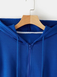 Professional Womens Fleece Hoodie Loose Fit Heavyweight <b>Long</b> Sleeve Pullover Sweatshirt Casual Winter Warm Hooded Outer <b>Coat</b> - Product Image 4