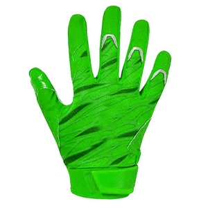 Gants de sport d'extérieur à doigts entiers, motif rayé vert tigre, antidérapants, unisexes, toutes saisons, en PU, fermeture à enfiler - Product Image 2