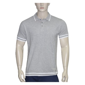 Logo personnalisé T-shirts polo uni pour hommes T-shirts polo de haute qualité pour hommes pour l'uniforme de bureau - Product Image 1