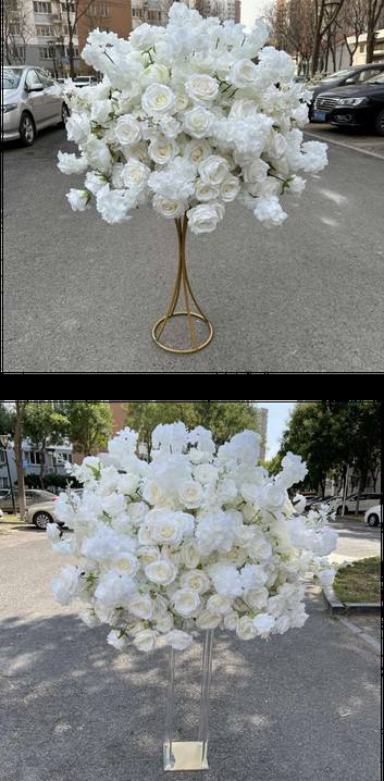 ลูกบอลดอกไม้สีขาว