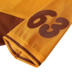 Polo Iota Premium 63 Marron Doré – Vêtement Grec Élégant pour Fraternité – Coupe Classique Décontractée - Product Image 3