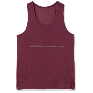 Débardeurs de sport pour hommes de haute qualité en gros, respirants, en coton et polyester, maille 3D, décontractés, musculation, fitness, manches - Product Image 1