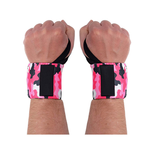 Bandes de poignet en néoprène robustes pour la musculation, antidérapantes, respirantes, en coton, pour l'entraînement sportif, logo personnalisable, unisexe, pour la musculation - Product Image 1