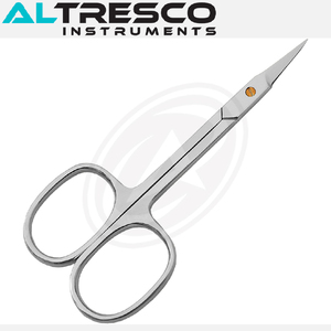 Ciseaux à cuticules en acier inoxydable 100% avec options droites et incurvées à pointe de flèche pointue-Outil de beauté - Product Image 2