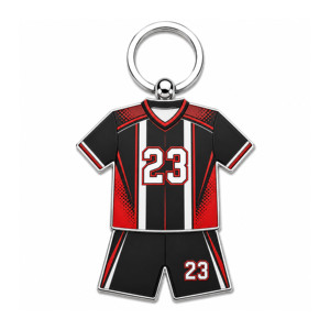 Llavero Metálico Personalizado con Impresión UV, Diseño de Uniforme de Fútbol, para Artículos de Fanáticos - Product Image 2
