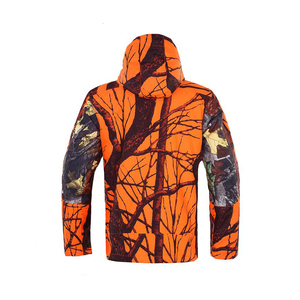 Wholesale Customizable Breathable Quick Dry Waterproof Zipper Closure Stand Collar Canvas <b>High</b> Quality Unisex Hunting <b>Jacket</b> - Product Image 2