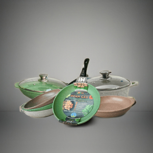 Sartén de aluminio prensado antiadherente ecológica de alta calidad para uso en la cocina - Product Image 1