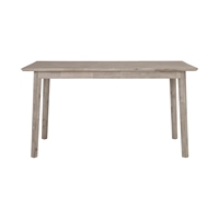 Table à manger rectangulaire en bois massif minimaliste moderne FYND, en frêne Navara, pieds coniques en bois dur, 6 places, garantie 1 an, meubles pour la maison