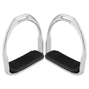 Montura de caballo mecedora y estribos para niños adultos Estribos DE SEGURIDAD ingleses de alta resistencia Almohadilla de goma antideslizante confianza del jinete - Product Image 3