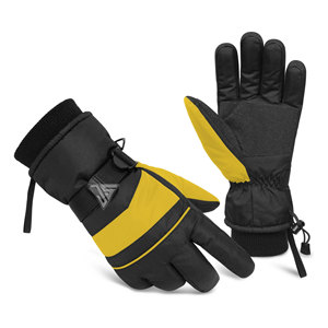 Gants tendance d'hiver unis, 100 % imperméables en polyester, doublés polaire, chauds, compatibles écran tactile, coupe-vent, élégants - Product Image 5
