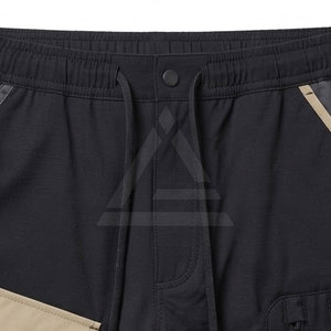 <b>Lightweight</b> Techwear <b>Shorts</b> For Men Multi Pocket <b>Cargo</b> Design With Zip Pockets Adjustable Waist Fit For Outdoor And Casual Wear - Product Image 3