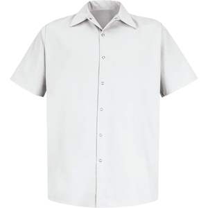 Chemise de travail à manches courtes pour homme sur mesure avec un design spécialisé sans poche - Product Image 1
